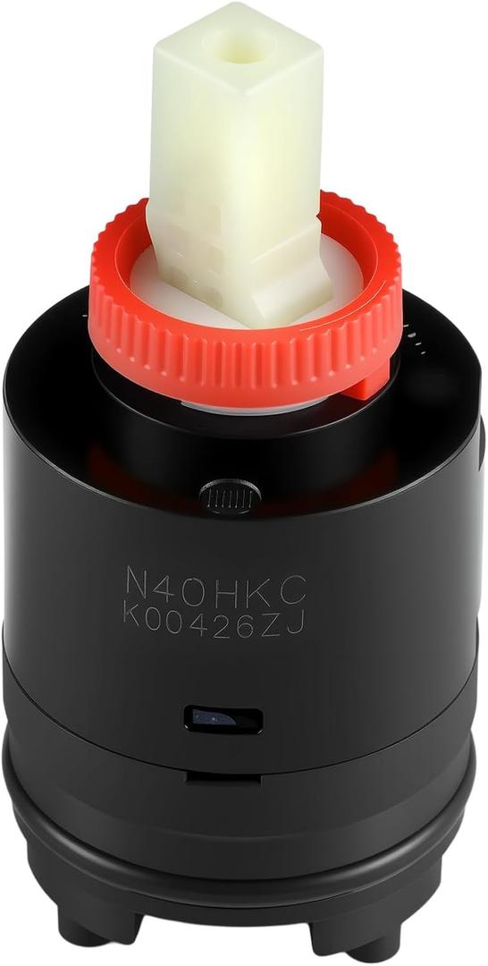 N40HKC Shower Cartridge Replacement, for Single Lever Tub/Shower Faucet, Shower Mixer Valve, 40 mm Faucet Cartridge, Height 79 mm Width 40 mm