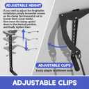 Wall Mount Golf Bag Holder with Adjustable Sliding System, 1 Pack