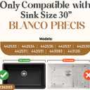 VALUN 236593 Sink Grid - Only Compatible with [30" Blanco Precis] - Size Grid Size [25.7" X 13.7"] - Durable Sink Grate, Perfect for Enhanced Efficiency