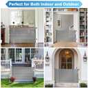 55 Inch Retractable Baby Gate for Stairs Retractable Dog Gates for Doorways Outdoor Baby Gates for Decks Indoor Dog Gates for The House Extra Wide Pet Gate Stair Gates for Kids or Pets Deck Gate Gray