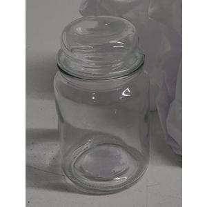 Glass Jar With glass Lid 3 Pcs 5"