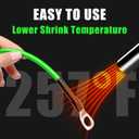 2 x Waterproof Heat Shrink Tubing Kit 400 pcs, 3:1 Dual Wall Tube - Adhesive Lined Heatshrink for Wires - Marine Grade and Industrial Shrinkable Wiring Wrap Fully Insulation Black, 7 Sizes