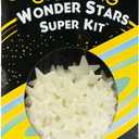 Great Explorations: Wonder Stars Super Kit, Glow In The Dark Ceiling Stars. 150 Pieces In 4 Sizes Reusable Sizes