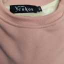 Yeokou Womens Winter Casual Sherpa Fleece Round Collar Pullover Sweatshirt Outerwear XS