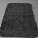 OLANLY Bathroom Rugs 30x20, Extra Soft Absorbent Chenille Bath Rugs, Rubber Backing Quick Dry, Machine Washable Bath Mats for Bathroom Floor, Tub and Shower, Home Decor Accessories, Grey