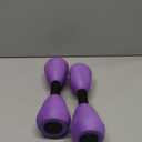 Aquatic Dumbells,2Pcs Foam Water Weights Aerobic Exercise Fitness Equipment Dumbbells, Pool Resistance Swimming Training for Adults/Kids/Men/Women Weight Loss, Beginner Swimming Training, Purple