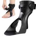 AFO Drop Foot Brace, Upgraded Medical Foot Up Ankle Foot Orthosis Support with Inflatable Airbag for Walking Foot Stabilizer Hemiplegia Stroke Shoes, X-Large, Right