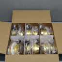 ZYC Gold 4 Inch Retrofit LED, 12 Pack Dimmable Retrofit Downlights can Light, 2700K/3000K/4000K/5000K/6000K Selectable, Damp Rated Can Lights, Baffle Trim, 9W 800Lm(Gold, 4 inch)