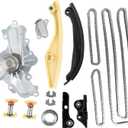 AT4Z-6268-A Timing Chain Kit and Water Pump Fit for Ford Edge 2012-2016 Explorer Flex Lincoln MKS MKX 3.5 3.7L Replace BL3Z-6268-A, AT4Z-6306-A, JL3Z-6L266-A, AT4Z-6K254-A
