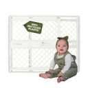 Toddleroo by North States - Renew 100% Recycled Plastic Baby Gate for Doorway; Sturdy for Indoor & Outdoor Use: Pressure Mounted, No Drill Gate; Made in USA; 26" to 42" Wide, 26" Tall; Pure White