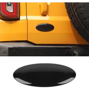 Overlay Tailgate Emblem Rear Door Emblem Badge Cover Trim Exterior Accessories Compatible with Ford Bronco, Bronco Sport 2021-2023, Smoked Black