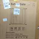 Extra Wide Baby Gates for Doorways 71.65"-85.82" Extra Wide Baby Gate Dog gate Pressure Mounted No Drilling with Walk-Through, Auto-Close & Dual-Direction Swing for Large Wide Opening Black