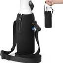 Xxerciz Water Bottle Carrier Bag for Brita 36 oz Filtering Bottle, Insulated Neoprene Water Bottle Holder with Adjustable Strap, Travel Bottle Carrier Pouch Sleeve for Outdoor Camping, Hiking, Gym