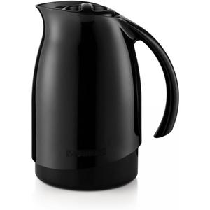 Thermal Coffee Carafe 20 Oz Double Walled Insulated Pitcher, Hot Water, Coffee, Tea Thermos Carafe For Hot Liquids Drinks - Keep Water Hot/Cold 6+ Hours (Black)