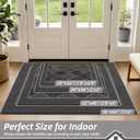 BEQHAUSE Dirt Trapper Door Mats 36" x 60", Non-Slip Washable, Grey