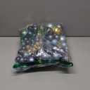 100Pcs Blue Gold Christmas Ornaments Set, Assorted Shatterproof Christmas Ball Ornaments, Christmas Tree Theme Hanging Decoration for Xmas Tree Holiday/Party/Home Decor (Blue & Gold)