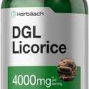 Horbach DGL Licorice Supplement | 180 Chewable Tablets | Deglycyrrhizinated Licorice Root Extract | Non-GMO & Vegetarian Formula, BB 06/2026