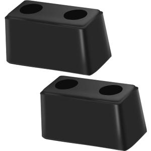2-Pack Heavy Duty Rubber Bumper Blocks Industrial Dock Buffers  6x3x3 Perfect for Truck Rear, Chassis, Flatbed Trailers, Reefer, Boat, Marinas & etc 4502-1276
