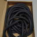 uxcell Foam Rubber Seal Weather Strip 12mm Diameter 5 Meters Long Black