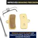 2-Pack Front & Rear Disc Brake Pads Replacement Compatible with Shimano ZEE M640 Shimano Saint M810 M820 Electric Dirt Bike Replacement Parts, Durable Copper Electric Dirt Bike Brake Pads