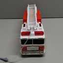 VEBO Fire Truck Motorized with Lights, Siren Sound, Working Water Pump and Rotating Rescue Ladder- Electric, Motorized, Big Fun Size 15", Realistic Design- for Toddlers, Kids Aged 3+ Years Old
