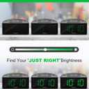 Digital Alarm Clock Radio for Bedroom with AM/FM Radio, Earphone Port, Easy to Read 1.4 LED Digits, Preset, Sleep Timer, Dimmer, Snooze and Battery Backup, Plug-in/Battery Powered