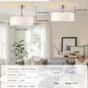 20" Caged Fandelier Ceiling Fans with Lights, Silver Boho Chandelier Ceiling Fan with Light Remote Control with 6 Speeds for Bedroom, Living Room, Nursery