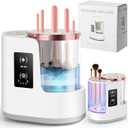 Electric Makeup Brush Cleaner Machine with Automatic Cleaning and Drying Functions Portable Makeup Brush for Makeup Lovers