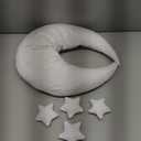 IGMaryBox Baby Moon Star Pillow Newborn Posing Pillow Newborn Photography Posing Pillows Infant Photography Props Set (White)