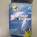 Miracle Microfiber Kitchen Sponge by Scrub-It - Non-Scratch Heavy Duty Dishwashing Cleaning sponges- Machine Washable - (Blue)