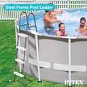 Intex Steel Frame Above Ground Swimming Pool Entry/Exit Ladder for 48" High Wall Pools, 300 Pound Capacity, Accessory Only, Pool Not Included