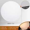 PATIKIL 15.5" Diameter Lampshade Diffuser, 2mm Thick Round Diffuser Sheet for Drum Lampshades, Pendants Light, DIY Light Shield, Frosted White