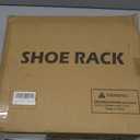 4-Tier Black Bamboo Shoe Rack for Entryway, Stackable | Foldable | Natural, Shoe Organizer for Hallway Closet, Free Standing Shoe Racks for Indoor Outdoor