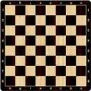 Premium Roll-Up Chess Board 20 Tournament Size  Soft Rubber Mousepad Material with Realistic Wood Grain Print, Washable & Non-Slip  Alphanumeric Notation, Outdoor/Travel Friendly (Black)