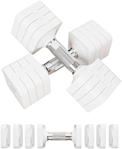 20LB Adjustable Dumbbell Set Free Weights Dumbbells Set for Women Men Hand Weights Sets Adjust Dumbbell Weight Sets for Home Gym Exercise Workout Strength Training Equipments