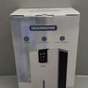 Dehumidifier, Dehumidifiers for Home,98 OZ Water Tank, (1000 sq.ft) Quiet Dehumidifier for Basement Bathroom Bedroom with Humidity Display, Auto Shut Off, Relaxing 7 Color Ambient Light(White)