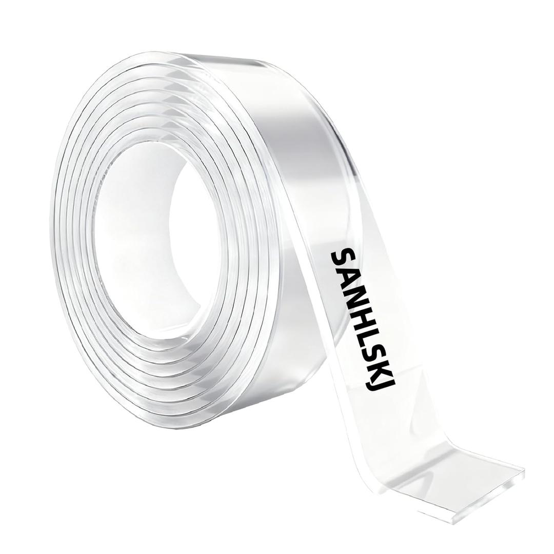 Strong Double Sided Nano Mounting Tape Heavy Duty for Walls,Adhesive Strips for Hanging,Office,Car,Home,DIY Item,Clear Waterproof