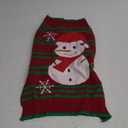 NACOCO Dog Snow Sweaters Snowman Sweaters Xmas Dog Holiday Sweaters New Year Christmas Sweater Pet Clothes for Small Dog and Cat(Snowman,XXL) (2X-Large (Pack of 1), 1-Red Snowman)