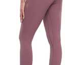 Colorfulkoala Buttery Soft Leggings for Women - High Waist 7/8 Length Workout Gym Yoga Pants (Small, Dusty Red)