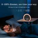 ANJANK Super Loud Alarm Clock with Wireless Bed Shaker, Vibrating Dual Alarm with Light Wake Up for Heavy Sleepers & Hearing Impaired, 9-Color Night Light, 8 Sounds, 0-100% Dimmer, USB Charger