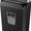 Bonsaii 6-Sheet Cross Cut Paper Shredder for Home, 3.4 Gal Bin