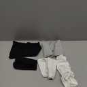 INNERSY Womens Underwear Cotton Hipster Panties 6-Pack(Large, Black-White-Grey)