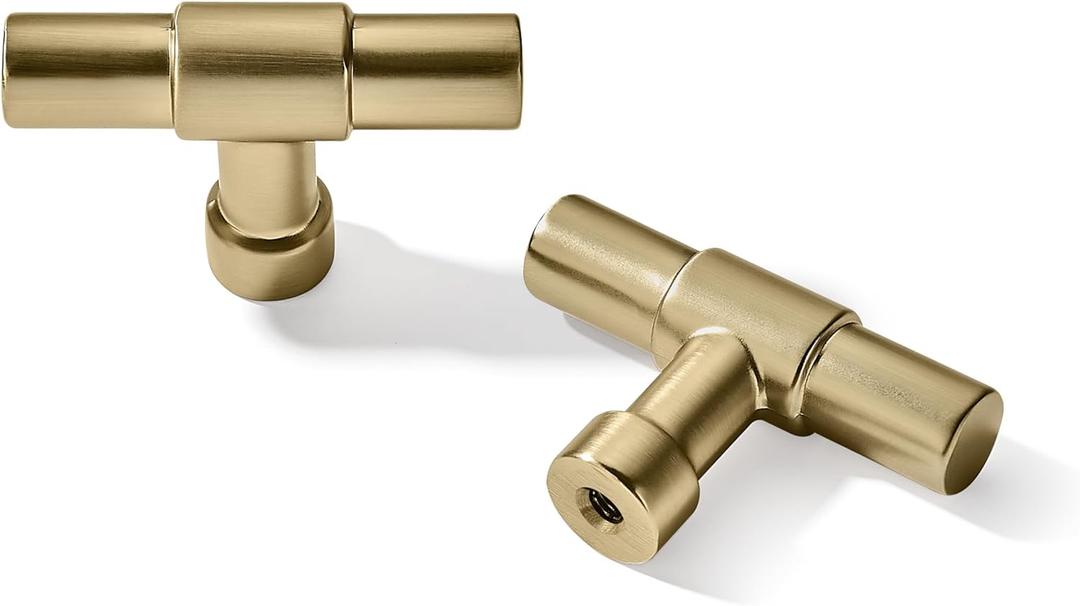 khtumeware 20 Pack Cabinet Knobs - Champagne Bronze 2 Inch(51mm) Heavy Duty Zinc Drawer Pulls for Kitchen & Dresser Drawers