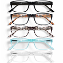 Gaoye Professional Reading Glasses for All Day - Computer Readers with Blue Light Protection - Magnification Strength 1.25 ×, Pack Of 5