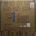 Cumbor 29.7-57" Extra Wide Baby Gate for Stairs, Mom's Choice Awards Winner-Dog Gate for Doorways, Pressure Mounted Walk Through Safety Child Gate for Kids Toddler, Tall Pet Puppy Fence Gate, White