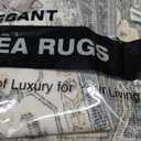 Area Rugs 8x10 for Living Room - Washable Soft Large Vintage Rug Non-Slip Stain Resistant Traditional Stain Resistant Indoor Floor Low Pile Carpet for Bedroom Dining Room or Home Office - White