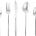 Fortessa Arezzo 18/10 Stainless Steel Flatware, 5 Piece Place Setting, Service for 1, Polished Stainless