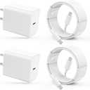 iPhone 17 16 15 Charger Fast Charging Type C Chargers USB C Charger Block iPhone 17 Chargers with 2 Pack 6FT Cable for iPhone 17/17 Plus/17 Pro Max/16/16 Plus/16 Pro Max/15/15 Pro Max/iPad Pro/Samsung