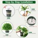 florisso 2 Pack Artificial Boxwood Topiary Trees, UV-Resistant Faux Realistic Greenery Potted Bushes with Pots for Front Door, Porch, Farmhouse, Garden Decor