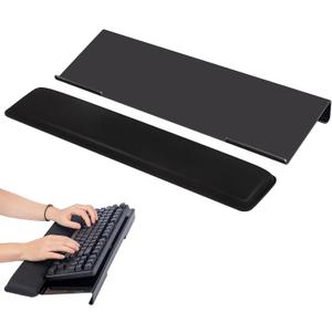 Keyboard Stand with Wrist Rest - Comfortable Wrist Pad for Easy Typing, Keyboard Tray for Office, Home, School (Fits Most Standard Keyboards)